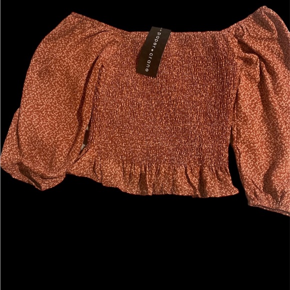NWT Paper &Crane crop top. Size Small Women/Juniors - Picture 3 of 4